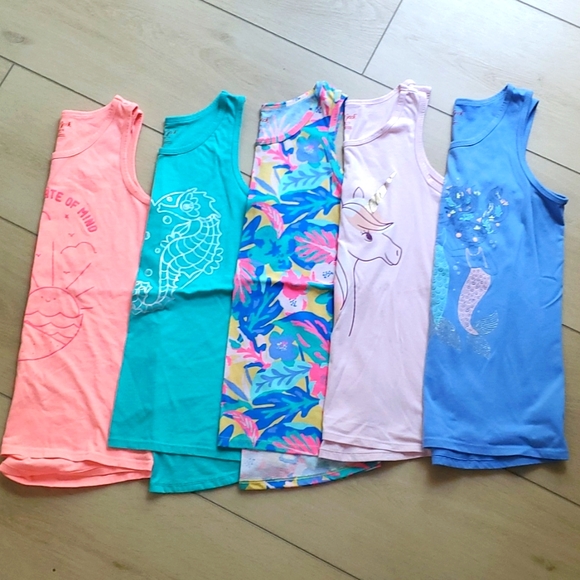 Girls Tank Top Lot L 10/12